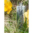 Acanthus Pattern Pewter Purse Flask