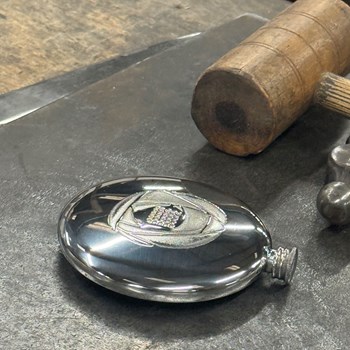 4oz Charles Rennie Mackintosh Pewter Sporran Flask