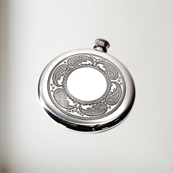 4oz Paisley Pewter Sporran Flask
