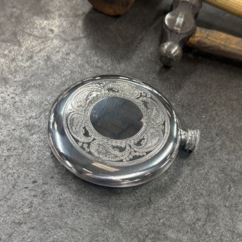 4oz Paisley Pewter Sporran Flask