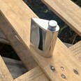 4oz Teardrop Pewter Spirit Flask