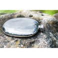 Pewter Oval Pebble Flask Pewter Oval Pebble Flask
