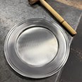 Large Antique Finish Pewter Plate