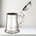 One Pint Balmoral X Range Lidded Pewter Tankard