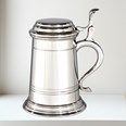One Pint Balmoral X Range Lidded Pewter Tankard