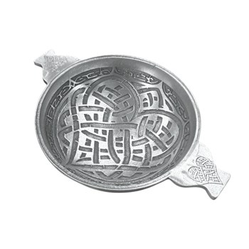 Celtic Heart Cast 3" Pewter Quaich