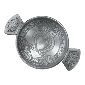 Claddagh Cast 3" Pewter Quaich