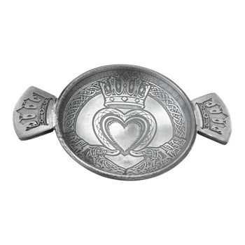 Claddagh Cast 3" Pewter Quaich