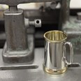 Wortley X Range Pewter And Brass Heavy One Pint Tankard