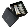 Wortley X Range Pewter And Brass Heavy One Pint Tankard
