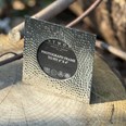 Small Hammered 4"X4" Pewter Picture Frame