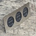 Triple Hammered Pewter Frame