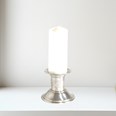 Extra Small Medieval Pewter Candle Holder Antique Finish