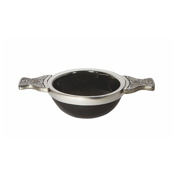 Horn And Pewter Small Quaich