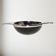 160mm Horn And Pewter Quaich Extra Large horn and pewter quaich bowl