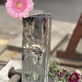 Large Leaf Pewter Vase