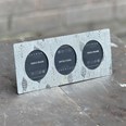 Triple Leaf Pewter Frame