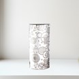 Retro "D" Pewter Budvase