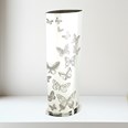 Butterfly Pattern Pewter Vase