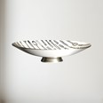 Knife, Fork, Spoon Pewter Bowl