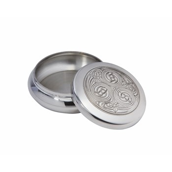 Kells Round Pewter Trinket Box Kells Round Pewter Trinket Box