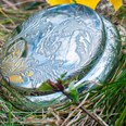 Acanthus Pattern Pewter Trinket Box