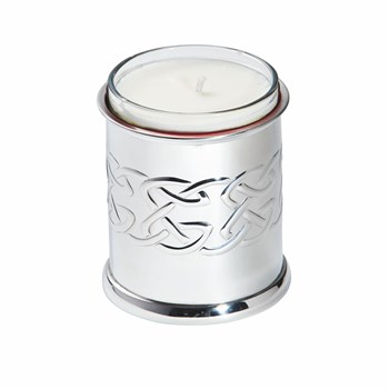 Embossed Celtic Pewter Candle Votive Embossed Celtic Pewter Candle Votive