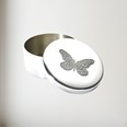 Small Butterfly Pewter Trinket Box
