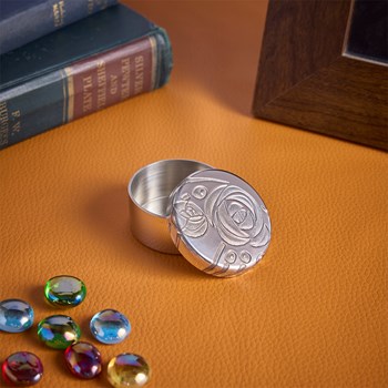 Charles Rennie Mackintosh Small Pewter Trinket Box Charles Rennie Mackintosh Small Pewter Trinket Box