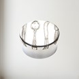 Small Knife Fork Spoon Pewter Trinket Box