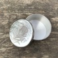Small Peacock Pewter Trinket Pill Box