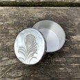 Small Peacock Pewter Trinket Pill Box