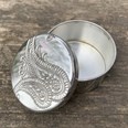 Small Paisley Pewter Trinket Box