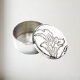 Acanthus Pattern Small Pewter Trinket Pill Box