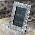 Peacock 6" X 4" Pewter Picture Frame