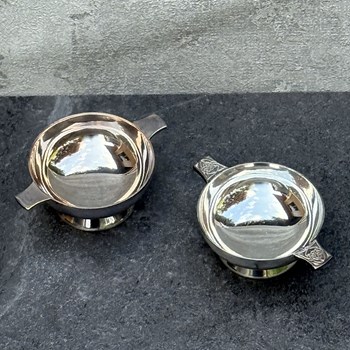 2" Plain Silver Plated Quaich