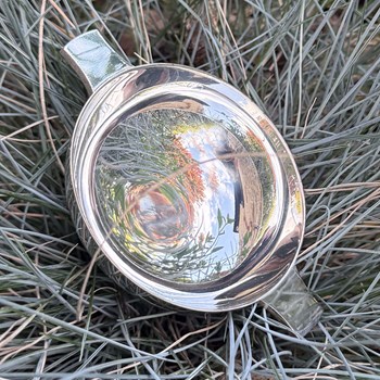 4" Plain Silver Plated Quaich