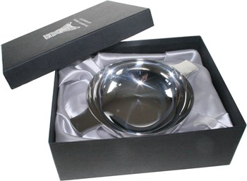Silver Plated Plain 5" Quaich 5 inch plain silver plated quaich in presentation box