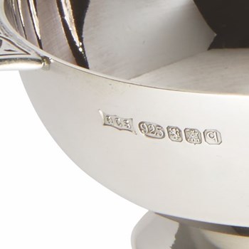 Sterling Silver 3 inch quaich