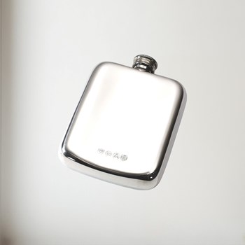 Chinese Dragon Pewter Pocket Flask