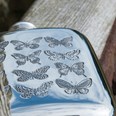 4oz Butterfly Pewter Pocket Flask