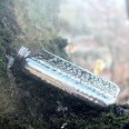 4oz Hammered Pewter Pocket Flask