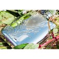 Peacock Feather 4Oz Pewter Pocket Flask