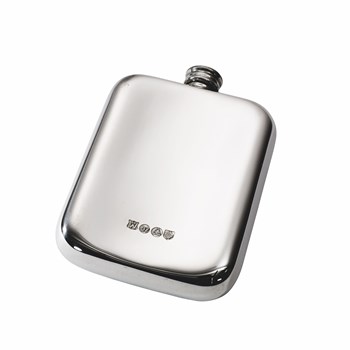 6oz Plain Pewter Pocket Flask