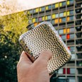 6oz Hammered Pewter Pocket Flask