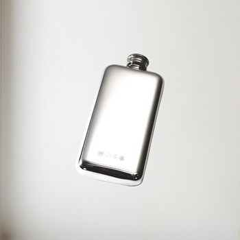 3oz Plain Pewter Pocket Flask 3oz Plain Pewter Pocket Flask