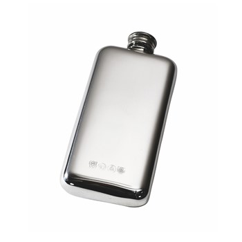 3oz Plain Pewter Pocket Flask
