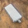 3oz Hammered Pewter Pocket Flask