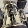 Double Lined Glass Base One Pint Pewter Tankard