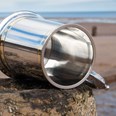 One Pint Double Brass Band Monarch Pewter Tankard